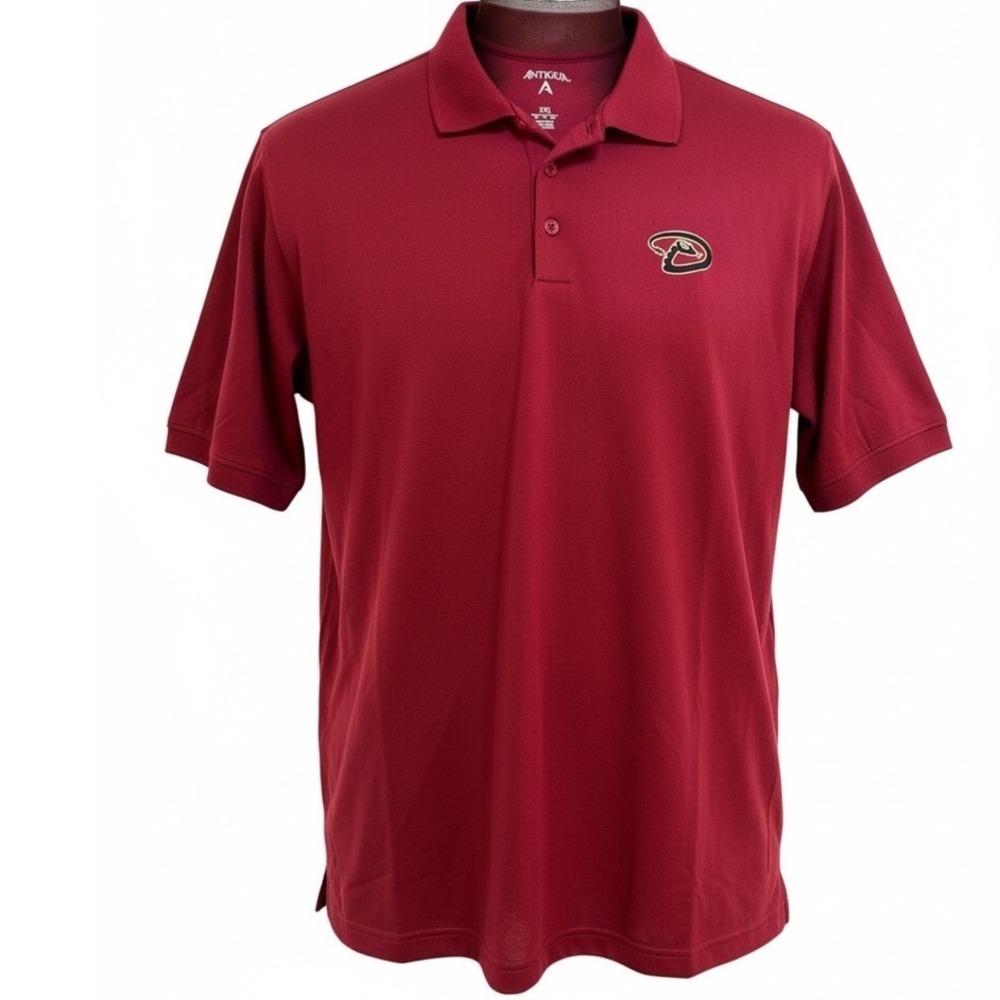 Antigua Arizona Diamondbacks Polo Shirt Mens XXL Burgundy (R29)